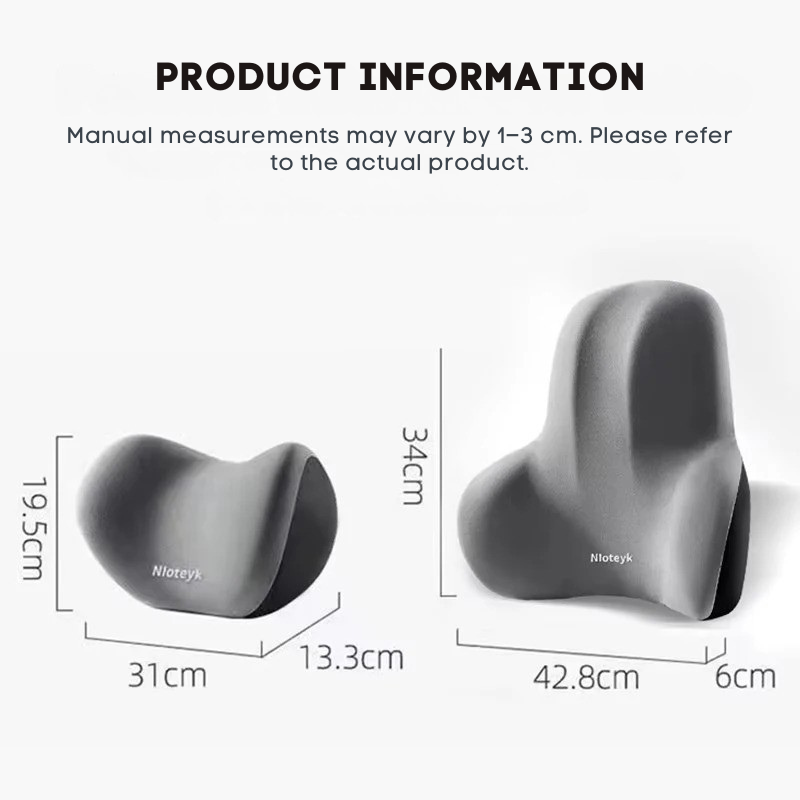 Set Cuscini Ergonomici per Auto in Memory Foam – Sollievo Collo e Schiena | ErgoComfort™