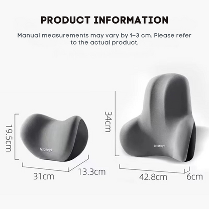 Set Cuscini Ergonomici per Auto in Memory Foam – Sollievo Collo e Schiena | ErgoComfort™
