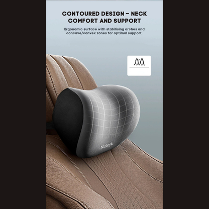 Set Cuscini Ergonomici per Auto in Memory Foam – Sollievo Collo e Schiena | ErgoComfort™