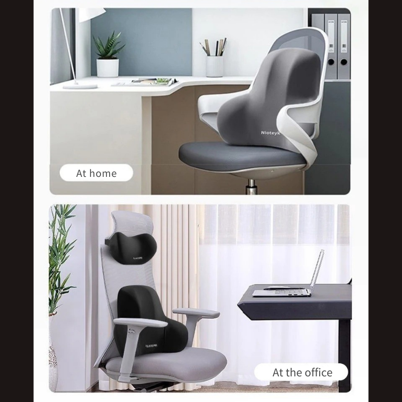 Set Cuscini Ergonomici per Auto in Memory Foam – Sollievo Collo e Schiena | ErgoComfort™