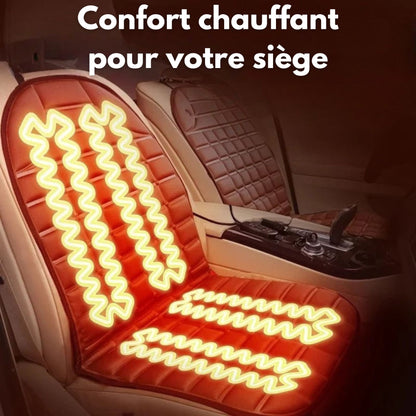 Coussin de siège chauffant voiture 12V – Chaleur rapide et confort en hiver | ThermiCar™