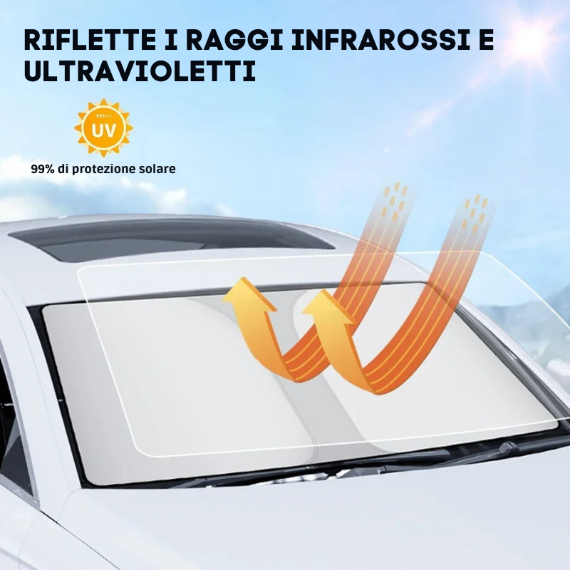 Tendina Parasole Auto Pieghevole – Protezione UV e Calore | SunShield™