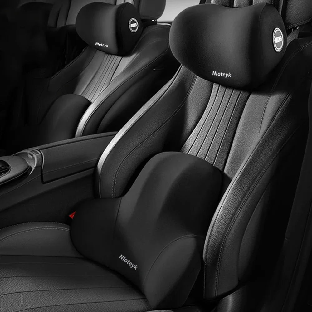 Set Cuscini Ergonomici per Auto in Memory Foam – Sollievo Collo e Schiena | ErgoComfort™