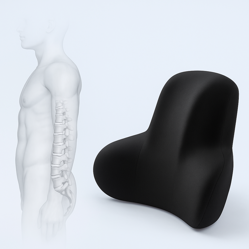 Set de coussins dos & nuque en mousse à mémoire – ErgoComfort™