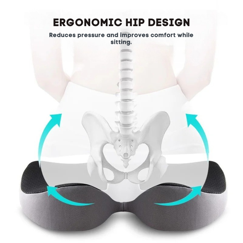 Cuscino Ortopedico per Auto – Sollievo per Coccige e Prostata | ErgoSeat™