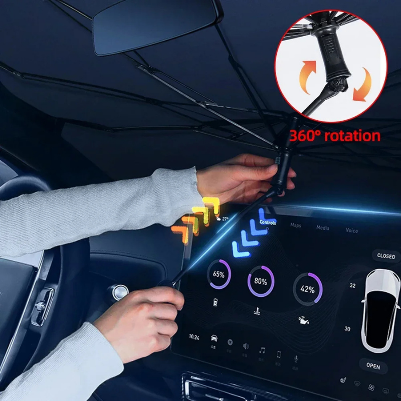 Tendina Parasole Auto Pieghevole – Protezione UV e Calore | SunShield™